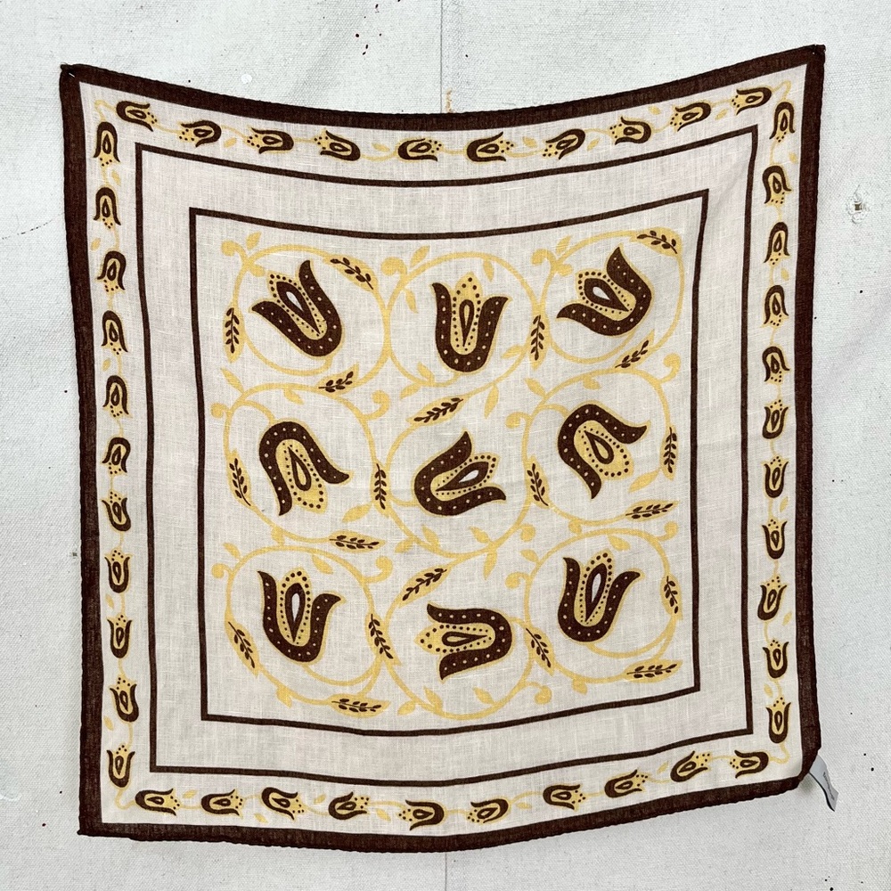 Ermengildo Zegna Linen Square Scarf - 40cm